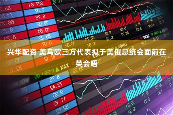 兴华配资 美乌欧三方代表拟于美俄总统会面前在英会晤